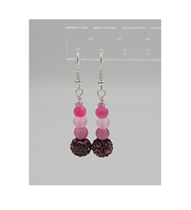 Boucles d'oreilles en perles de résine populaires design en gros avec ensemble de boucles d'oreilles bijoux pour femmes articles d'artisanat de luxe - Product Image 5