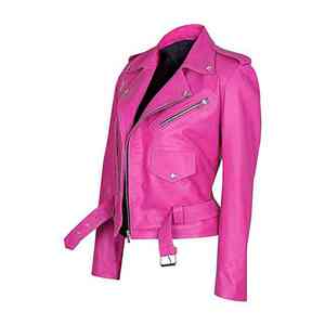 Nouvelle veste courte en cuir véritable pour femmes, style motard, haute qualité, imperméable, écologique, décontractée, style personnalisé - Product Image 5