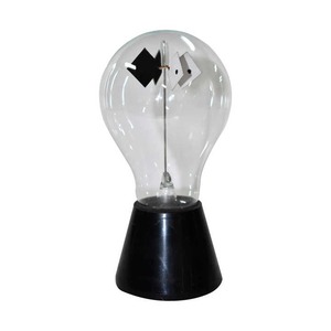 Ampoule en verre hermétique Crookes Radiometer Educational Supply avec vide partiel et ensemble d'aubes fabriquées - Product Image 1