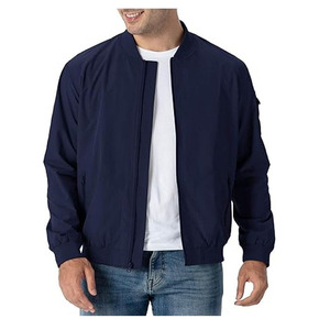 Custom Logo <b>Mens</b> Lightweight Bomber <b>Jacket</b> Casual Fashion <b>Flight</b> Coat Wholesale Blank Slim Fit Windbreaker Varsity Track <b>Jacket</b> - Product Image 6