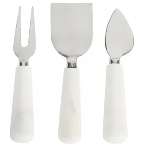 Facas De Queijo Conjunto com resina Handle For Home Kitchen Restaurante Aço Inoxidável Logotipo personalizado no atacado