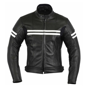 Meilleure qualité mince peau de vache en cuir véritable veste de travail pour hommes pour l'automne hiver haut tissu matériel haute qualité homme veste - Product Image 4