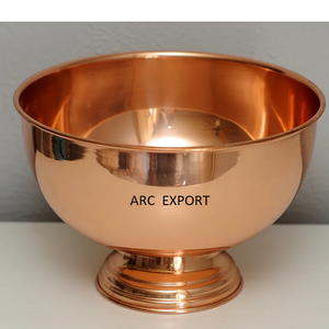 Mirror Polished Hammered Round Copper Bowl Restaurant and Hotel Ware Table Decorative Centerpiece Dinnerware Serving Bowls - Product Image 3