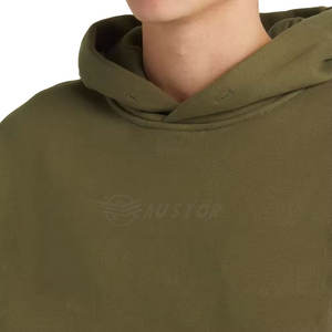 เสื้อฮู้ดไหล่ตกสำหรับผู้ชายบริการ OEM สำหรับฤดูหนาวออกแบบได้ตามต้องการ - Product Image 4