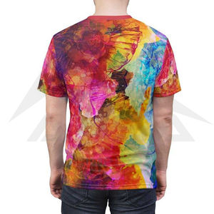 Nuevo último diseño 2024 Tie Dye camisetas para hombres estampado en toda la camisa con estampado botánico en todos los colores Tie Dye camisetas - Product Image 1