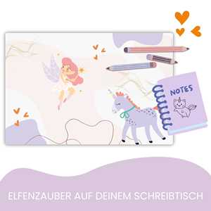 แผ่นรองโต๊ะลายการ์ตูนนางฟ้าและยูนิคอร์น - Product Image 6