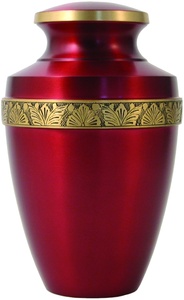 Urna de cremación de Metal de estilo americano hecha a mano Royal Brass Adult Burial Funeral Urn by ACW - Product Image 2