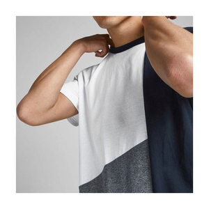 T-shirt en coton uni de qualité supérieure pour hommes, tee-shirt basique uni, tissu doux et respirant, OEM ODM en gros - Product Image 3