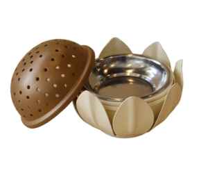 ที่วางธูปไม้โลหะมีกลิ่นหอมของตกแต่งบนโต๊ะเครื่องหอมสไตล์อินเดีย - Product Image 5