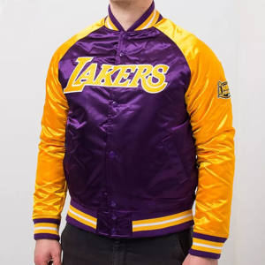 Chaqueta Bomber Varsity de lana personalizada para hombre, entrenamiento deportivo de invierno, tela satinada, impermeable, Reversible, sin límite, opciones de diseño, lona - Product Image 4