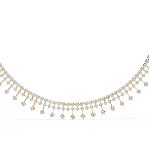 Fabulous 18K Gold Lab Grown Diamond <b>Necklace</b> for Ladies - Product Image 4