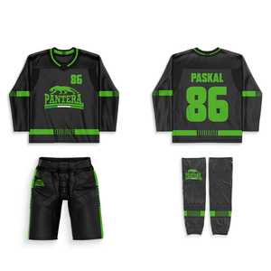 Ensemble d'uniformes de hockey sur glace sublimés personnalisés Maillot et pantalon OEM kit complet de hockey sur glace Chaussettes de hockey sur glace personnalisées - Product Image 3
