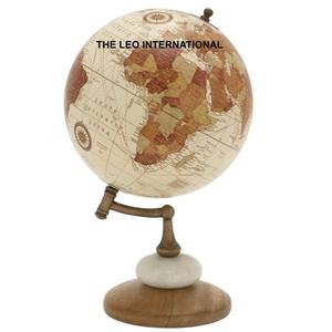 Laiton métal forme ronde laiton Antique fini monde Globe luxe utilisé bureau à domicile vente chaude maison décorative Globe - Product Image 2
