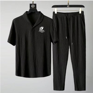 Pakistan Manufacturer High Quality Men Summer Tracksuits For Holiday Trip Solid Street Wears For Adult Use - Product Image 1