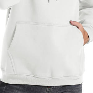 Haute Qualité Impression Logo Basics Coton Mélangé Goutte D'épaule Unisexe Hoodies Surdimensionné Hommes Hoodies Conception Personnalisée Hoodies - Product Image 5