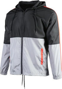 Veste coupe-vent légère imperméable à fermeture éclair pour homme, logo personnalisé, décontractée, sportive, décoration en fourrure, respirante, été, grande taille, fine - Product Image 2