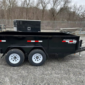 Clean New Heavy Duty Dump Farm Trailer with Hydraulic Tilt & Motor High Safety 7x12/7x14/6x12/6x14 Sizes Premium Quality - Product Image 1