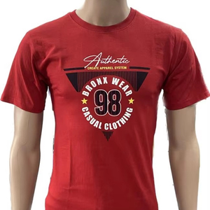 La Camiseta de algodón y poliéster para hombre se puede personalizar en tallas de estilo de color fabricadas en India, proveedor exportador de Mumbai - Product Image 1