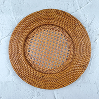 Umweltfreundliche Bohemian-Style Rattan-Tischsets Hitzebeständig Waschbar Geeignet für Hochzeitstisch-Dekorationen
