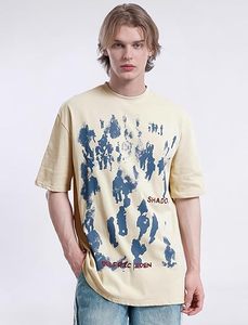 เสื้อยืดเปล่าขายส่ง ผ้าฝ้าย 100% เสื้อยืดพิมพ์ลายสตรีทแวร์ เสื้อยืดกราฟิกทรงโอเวอร์ไซส์ ทรงครอป ทรงบ็อกซี่ เสื้อยืดผู้ชาย - Product Image 3