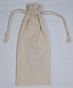 100% pochette à cordon en coton biologique sac cadeau de stockage naturel réutilisable écologique avec impression de logo personnalisé petit sac à quantité minimale de commande bas - Product Image 2