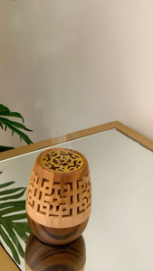 Quemador de Incienso Tradicional Árabe de Madera y Acrílico, Quemador de Bakhoor de la Mejor Calidad para el Hogar y la Oficina, por DWE - Product Image 2