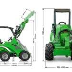 Mini-chargeur frontal Avant 423 avec moteur Kohler, puissance de 16 kW pour pompe hydraulique, 1080 kg - Product Image 2