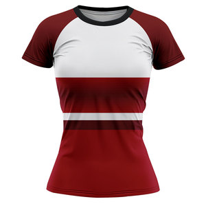 T-shirt de softball confortable à col rond, manches courtes, imprimé, écologique, 100 % polyester, personnalisable pour l'entraînement sportif – Meilleures ventes - Product Image 3