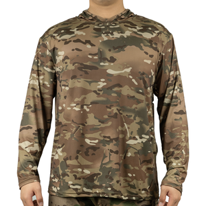 Chemises de chasse camouflage personnalisées à marque privée, légères, en maille respirante, durables, évacuant l'humidité, tactiques pour hommes, jungle - Product Image 4