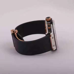 Montre de luxe pour homme, élégante, en acier inoxydable, avec saphir et moissanite VVS, mécanique, style antique, bracelet en cuir glacé, analogique, sport - Product Image 3