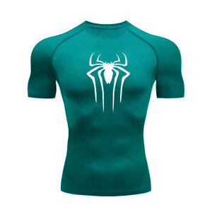 Chemises de sport à manches longues de gymnastique pour hommes Chemises de sport à compression personnalisée Hauts d'entraînement de course à pied Chemises de sport à col arrondi en spandex - Product Image 4