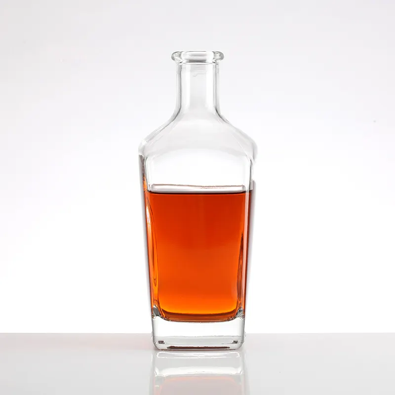Garrafa de vidro de vinho transparente de 750ml com tampa de rosca garrafa de vidro de vinho vermelho personalizada de melhor qualidade