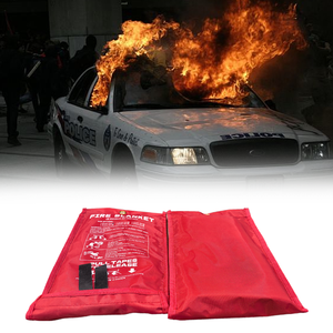 Couvertures anti-feu d'urgence résistantes à la chaleur en fibre de verre, protection ignifuge 550 degrés Celsius, couleur blanche - Product Image 3