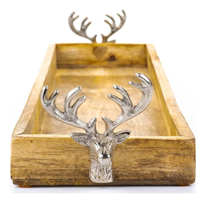 Plateau de service en bois écologique plateau de petit déjeuner de restaurant cuisine sûre accessoires d'hôtel plateau de service de nourriture en bois - Product Image 6