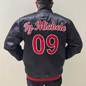 OEM High Quality <b>Men</b> Bomber <b>Jacket</b> Casual Slim Fit Design with Baseball Style Autumn Fashion Winter <b>Jackets</b> For Boys - Product Image 6