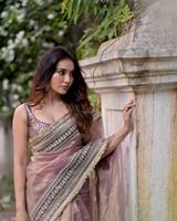 Desain baru Saree pengantin berat untuk wanita pakaian pesta dengan cermin bordir kerja Saree India