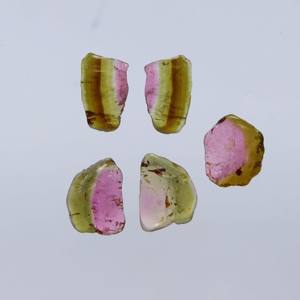 แตงโมธรรมชาติไบโอทัวร์มาลีนสไลซ์พลอยทัวร์มาลีนสำหรับทำเครื่องประดับหินอัญมณี - Product Image 1