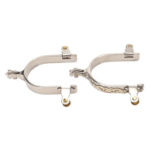 Meilleures ventes d'éperons de cheval de l'Ouest en acier inoxydable Bottes d'équitation équestre Accessoires bas quantité minimale de commande Prix de gros - Product Image 1