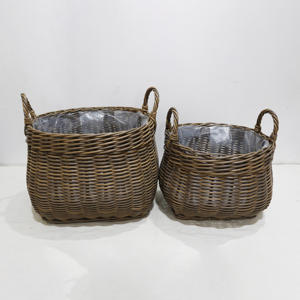 Artex Dong Thap Factory Handmade Wicker Storage <b>Basket</b> <b>with</b> <b>Lid</b> for Home Use and Decorative Kitchen Organization Solutions - Product Image 1