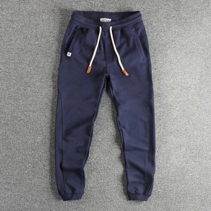 Pantalones Deportivos Casuales de Algodón 100% Ecológicos de Cintura Alta Estilo Oxford para Hombre, Color Sólido, con Cordón en el Tobillo, Otoño 2026 - Product Image 5