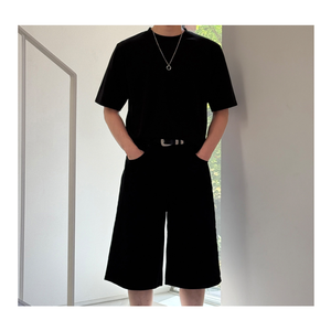 T-shirts homme unisexe basique col rond manches courtes t-shirt décontracté style sportif confortable à porter quotidiennement pour hommes et femmes H0011 - Product Image 1