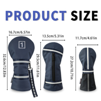 Couvre-chef de golf en gros et personnalisé ODM, Couvre-chef de golf imperméable de haute qualité en pu pour conducteur Fairway UT Club