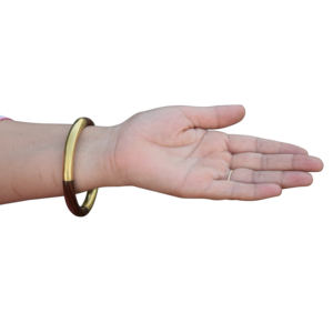 กำไลข้อมือแฟชั่นงานช่างฝีมือแนววินเทจของผู้หญิงกำไลข้อมือทำจากไม้และทองเหลืองสำหรับงานปาร์ตี้และของขวัญ - Product Image 3