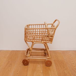 Handmade Foldable Multi-function <b>Toy</b> Storage <b>Trolley</b> Cart | Eco-Friendly Nursery Organizer for 0-3 Years Old Kids Room Decor - Product Image 2