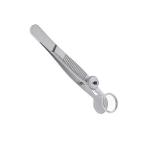 Forceps chirurgicaux manuels en acier inoxydable de 3,5 pouces (8,8 cm) pour l'ophtalmologie, modèle Lambert, pour la chalazion, avec surface non réfléchissante par SurgiRight - Product Image 5