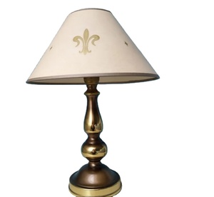 Vintage Brass <b>Table</b> <b>Lamp</b> with Shade Cream and Gold Moroccan <b>Table</b> <b>Lamp</b> Brass Light Best Selling Product of 2022 - Product Image 1
