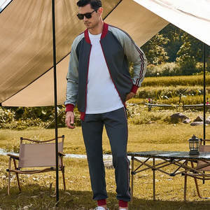 Automne hiver grande taille vêtements de sport Logo personnalisé coupe-vent Gym survêtement ensemble hommes respirant sweats à capuche pantalon en gros - Product Image 3