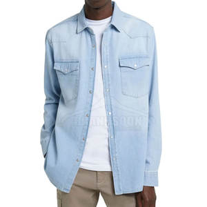 Chaquetas de Mezclilla para Hombre Hechas a Medida de la Mejor Calidad con Cuello Alto y Logotipo Frontal, 100% Algodón, Diseña la Tuya Propia, en Venta - Product Image 2