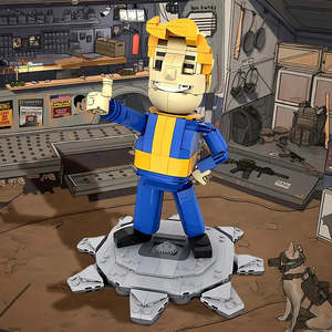Vault Boy <b>Building</b> <b>Block</b> Figures Cartoon-Style Plastic Construction Toys Educational Toy - Product Image 2