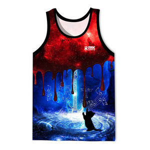 Débardeur d'été coloré pour homme, vêtements respirants pour la gym et le fitness, débardeur sublimé pour homme à prix avantageux - Product Image 1